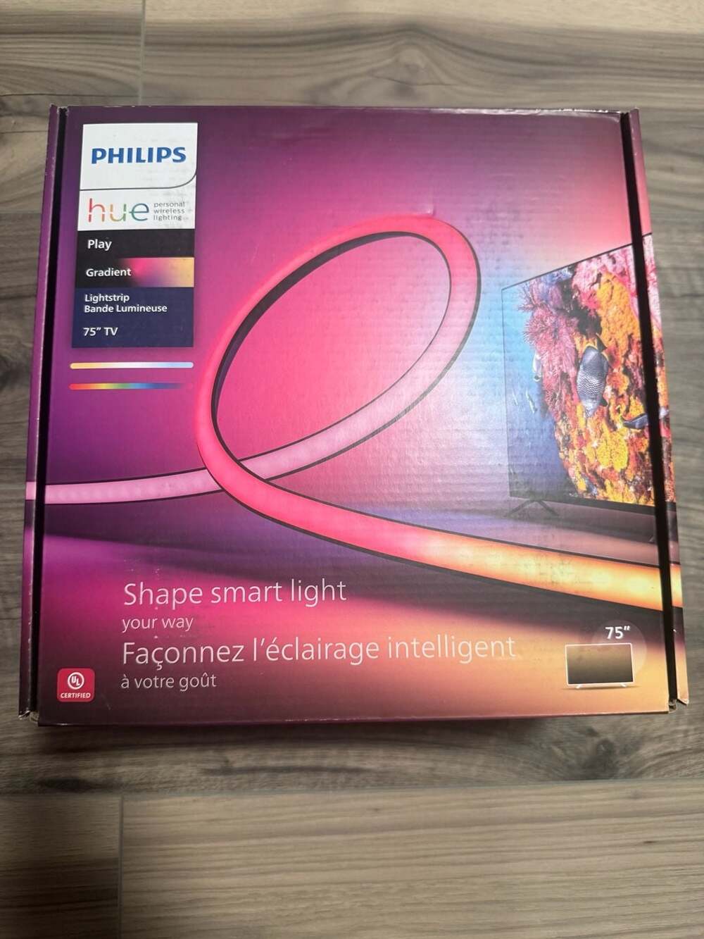 Philips Hue Play Gradient Lightstrip 75 inch TV